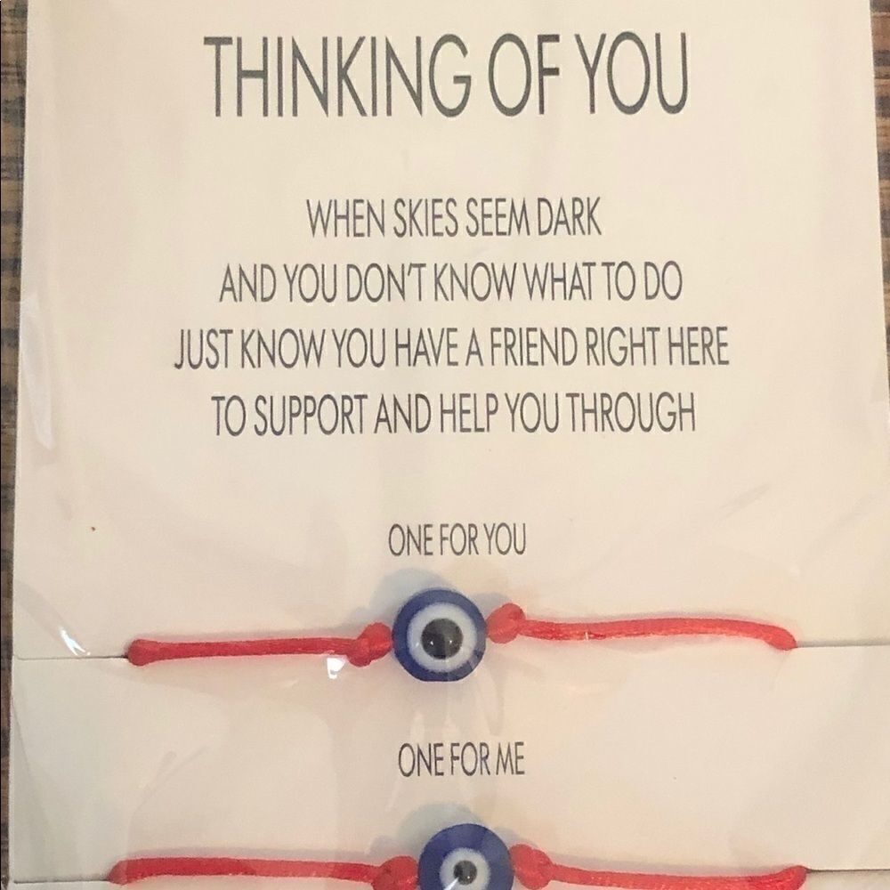 Friendship Eye Nazar protection bracelets 2 red - Picture 5 of 7